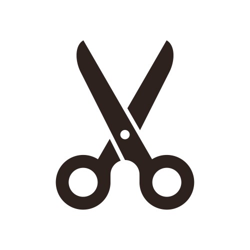 Scissors symbol vector image