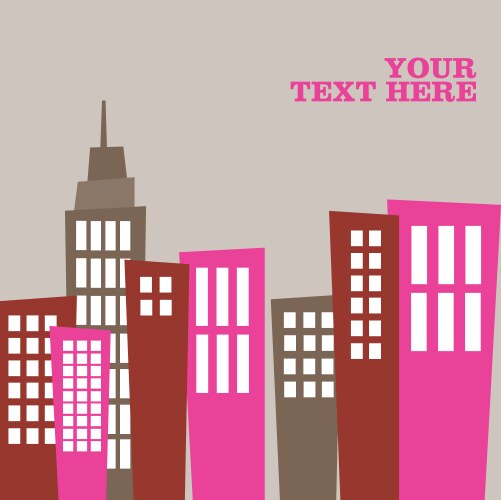 City skyline vector image