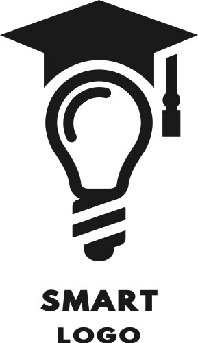 Lamp with academic cap vector image