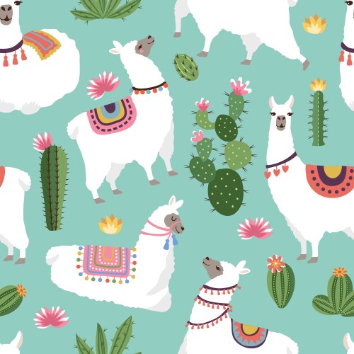 Textile fabric seamless patterns vector image