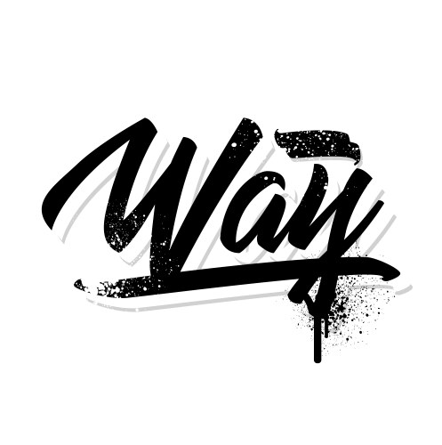 Way vector image