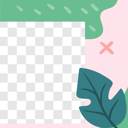 Floral post garden flora social media vector image