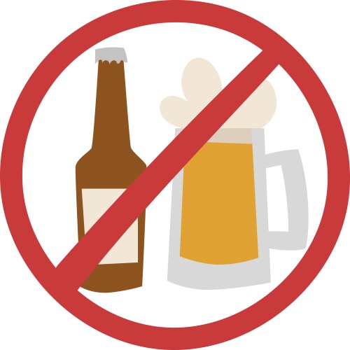 Stop drink vector image