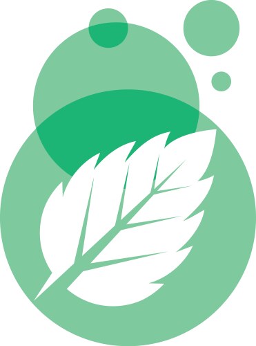 Mint leaves flat icon vector image