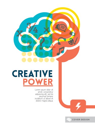 Creative brain idea concept vector image