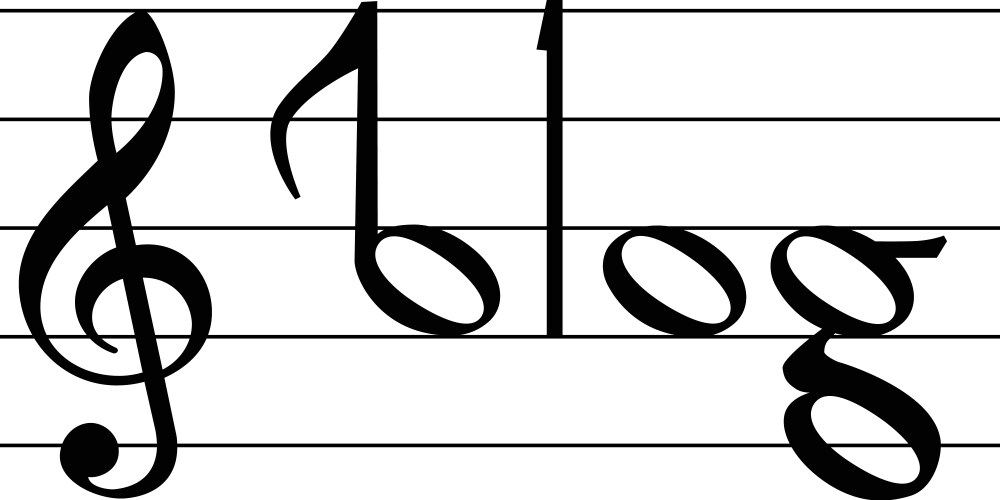 Music note symbol vector image