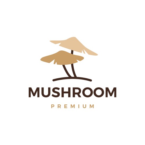 Mushroom logo icon vector image