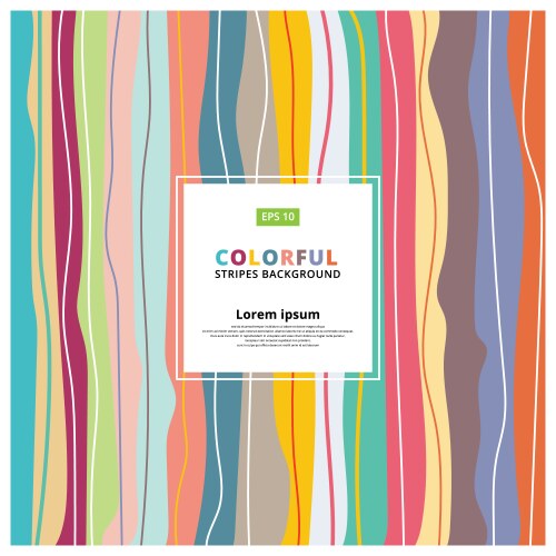 Abstract colorful pastels vertical striped vector image