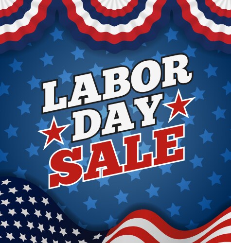 Labor day sale vector image