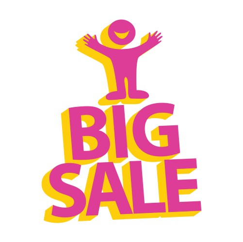 Big sale vector image