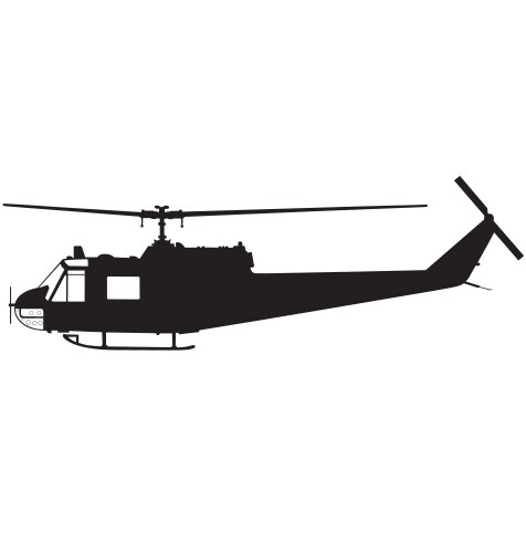 Military helicopter vector image