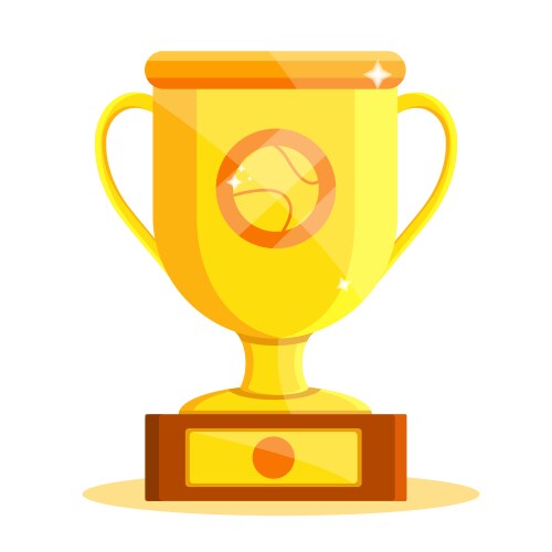 Sport tennis trophy vector image