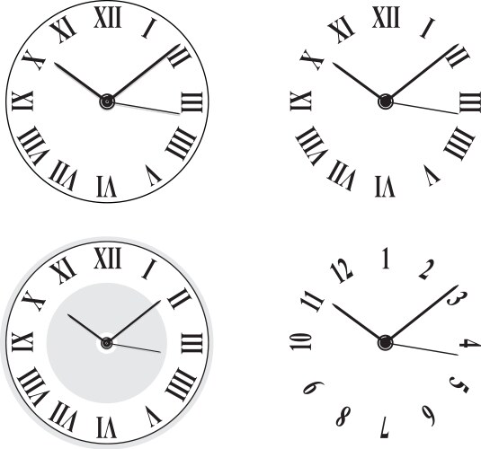 Clock vector image