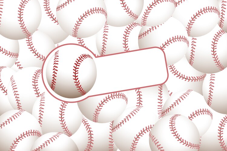 baseball background vector image