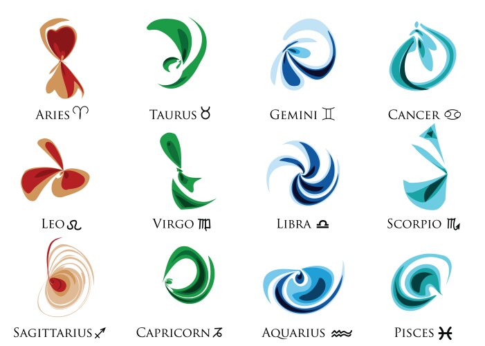 Zodiac signs vector image