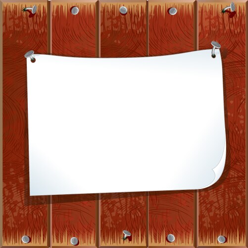 Blank note paper vector image