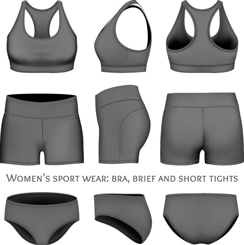 Women sportswear vector image