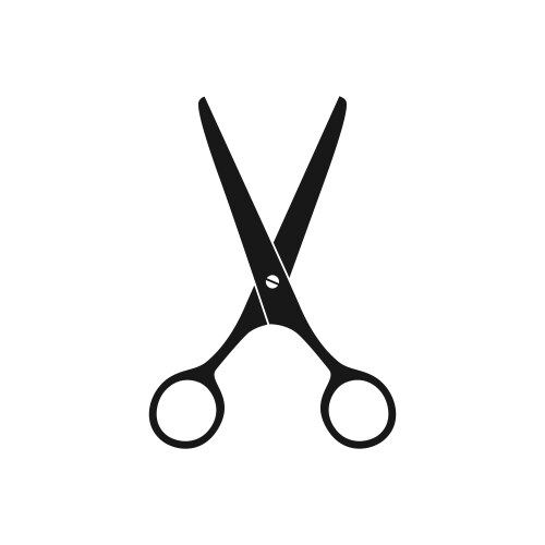 Scissors symbol vector image