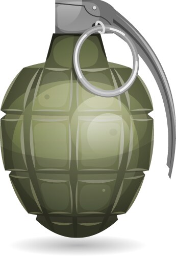 military grenade vector image