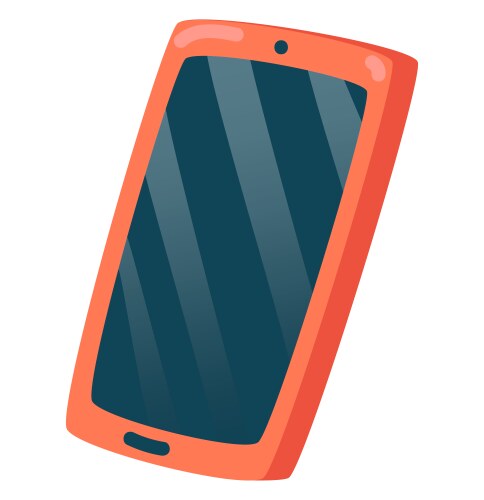 Smartphone in flat design mobile phone vector image