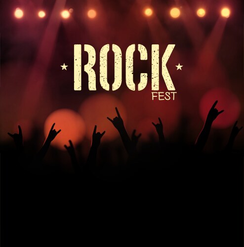 Rock festival vector image