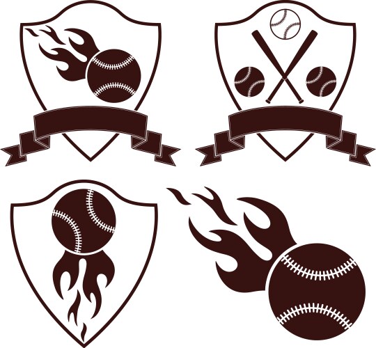 baseball vector image