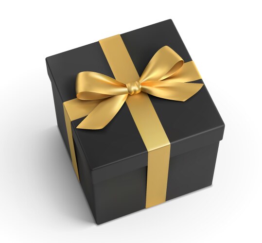 Realistic gift box vector image