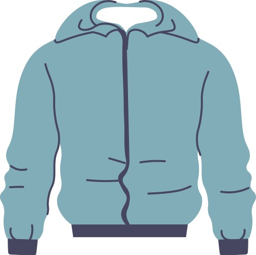 Clothing for winter and autumn jacket or sweater vector image