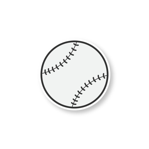 Baseball ball patch vector image