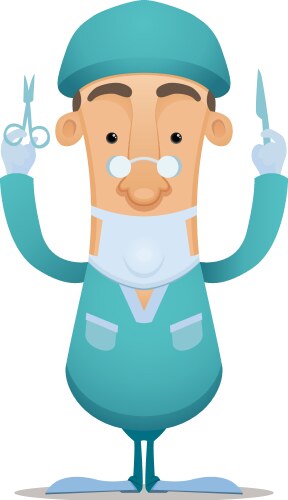 Surgeon vector image