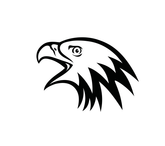 Eagle face logo vector image