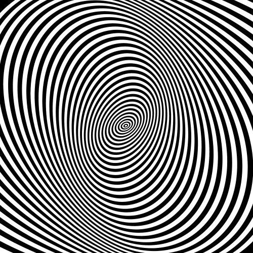 Pattern with optical black and white vector image