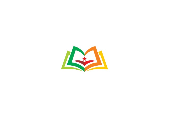 Book education knowledge logo vector image