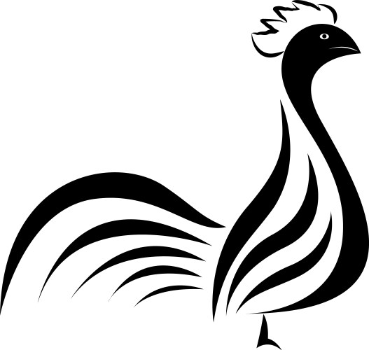 rooster logo vector image