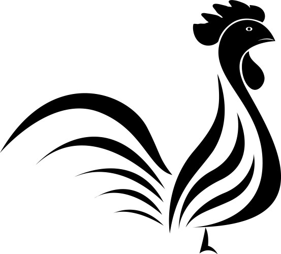 rooster logo vector image