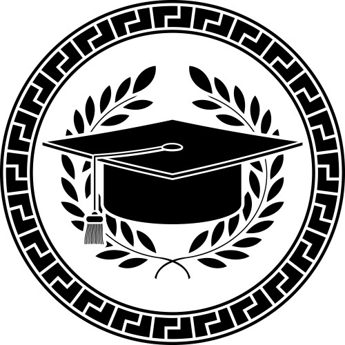 Square academic cap vector image