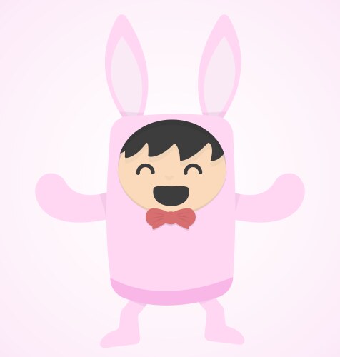 Funny bunny vector image