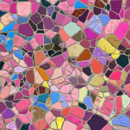 Abstract mosaic broken stone texture vector image