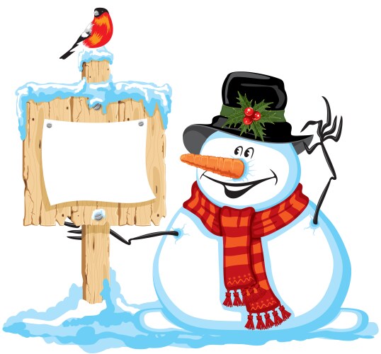 Snowman vector image