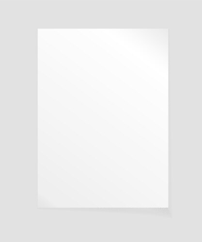 Empty sheet of paper template vector image