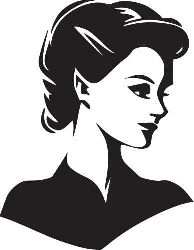 women - minimalist and flat logo vector image