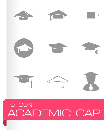 Academic icon set vector image