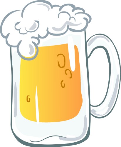 Beer mug vector image