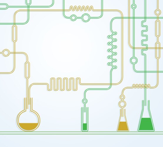 Chemical laboratory vector image