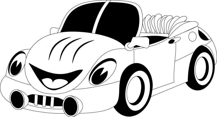 cartoon car vector image