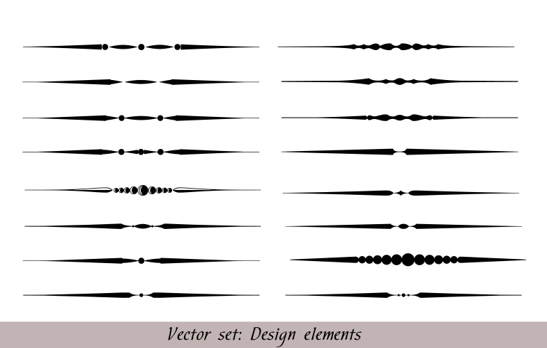 Text dividers set vector image