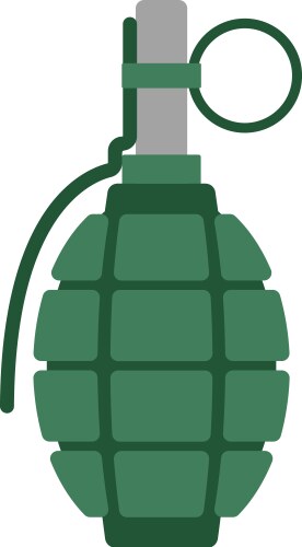 hand grenade bomb explosion weapons vector image