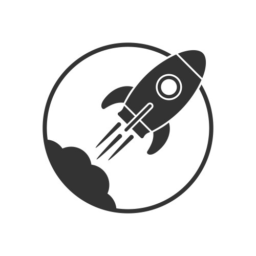 Rocket start vector image