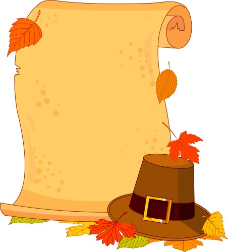 Thanksgiving scroll vector image