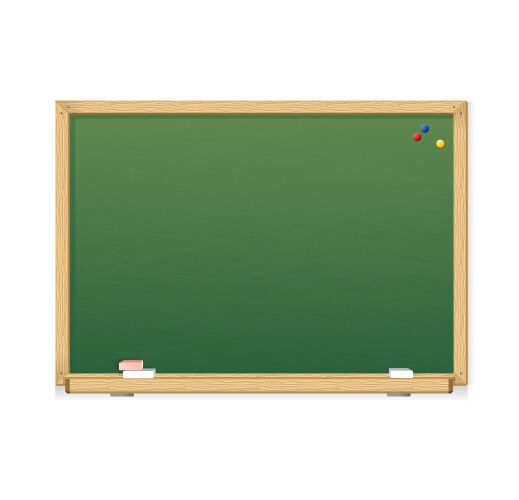 Green chalkboard vector image